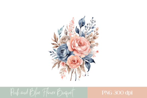 Download Watercolor Flower Bouquet PNG - Bouquet Collection