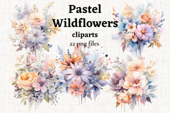 Download Pastel Wedding Flowers Bouquet Cliparts - Bouquet Collection