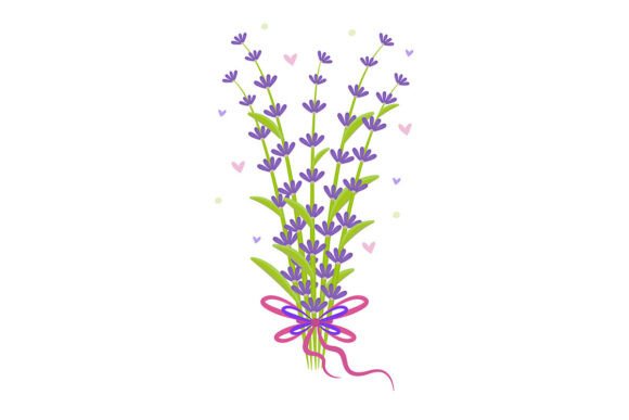 Download Bouquet of Lavender, Illustration - Bouquet Collection