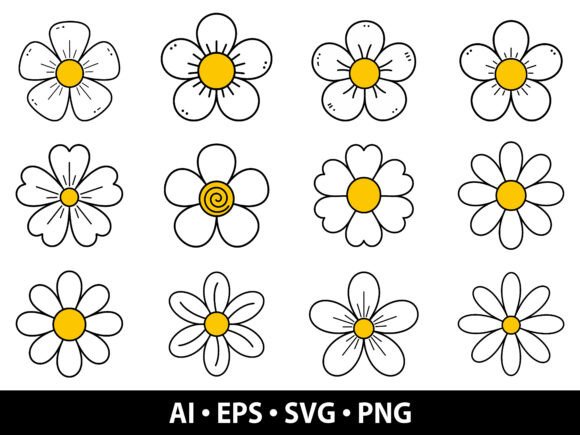Download Daisy Flower SVG Bundle - Premium Resources