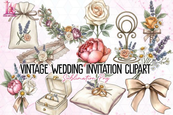 Download Vintage Wedding Invitation Clipart PNG - Invitation clipart Collection