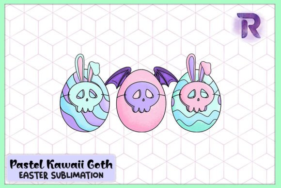 Download Chibi Skeleton Basket Easter Egg Pastel - Basket easter Collection