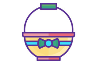 Download Basket Easter Filled Line Icon Logo - Basket easter Collection