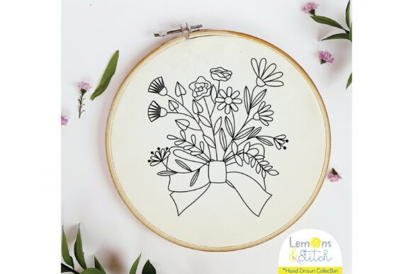 Download Flower Bouquet: Ribbon Bow - Bouquet Collection