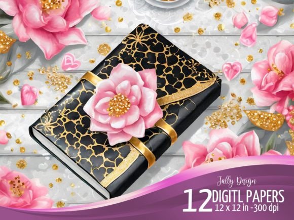 Download Luxurious, Shabby Chic, Floral Notebook - Luxurious Collection